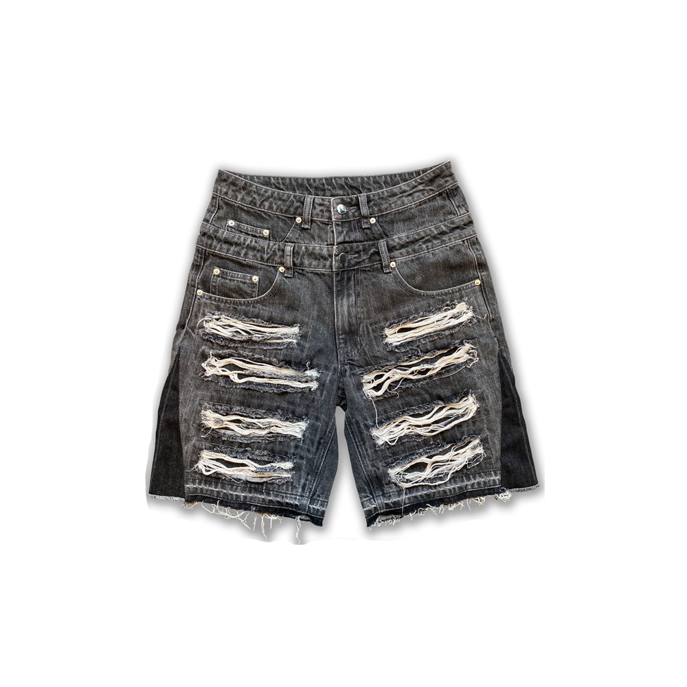 "Charcoal" Concrete Jorts