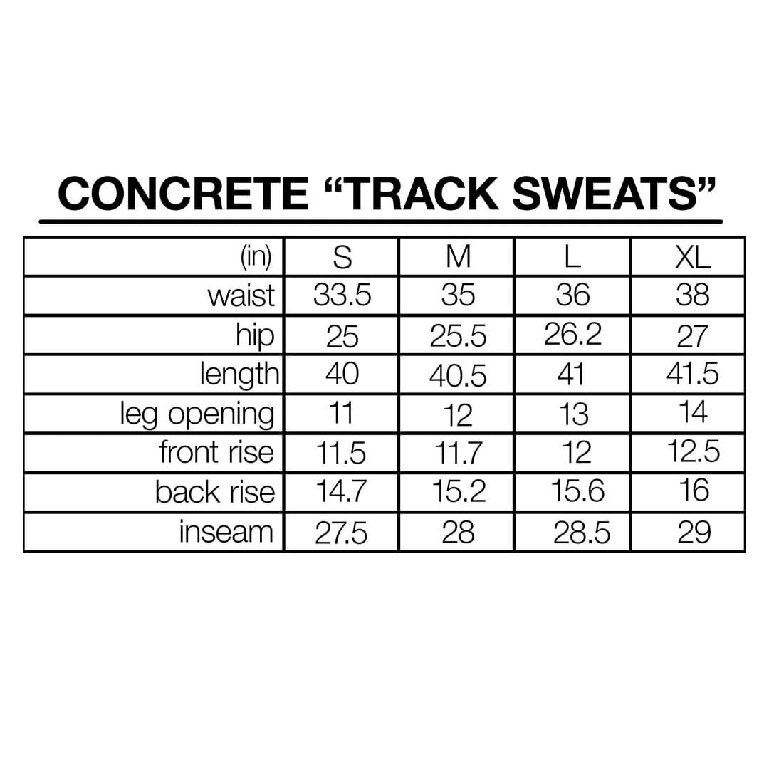 Black Concrete "Track Sweats"